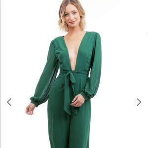 Green jumpsuit